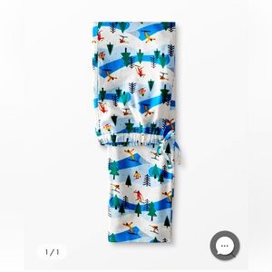 NWOT Hanna Andersson Adult Unisex Holiday Ski Slope Flannel Pajama Pant